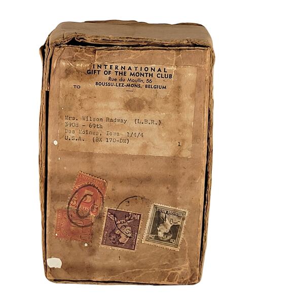 Shot Glasses Set of 6 Vintage International Gift of  Month Club Belgium 1950's - Picture 11 of 16